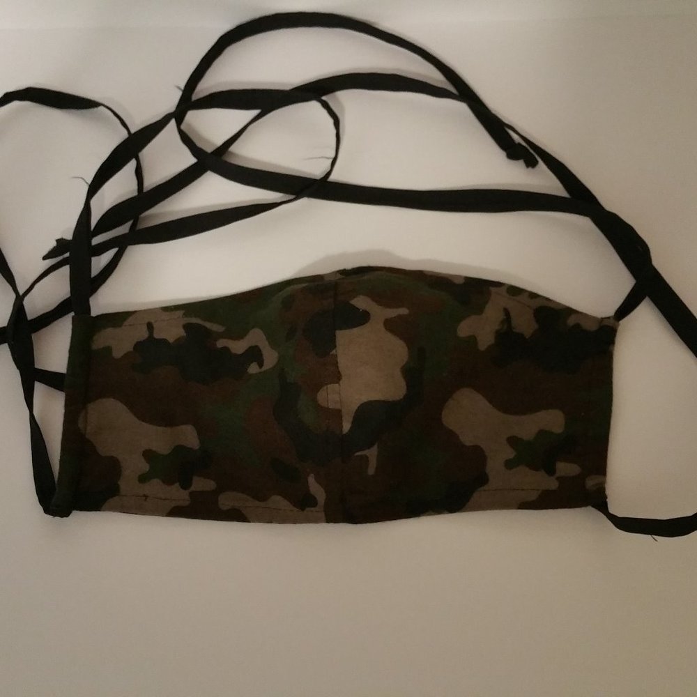 Face Mask Camo Ties Flannel & Cotten OSFM